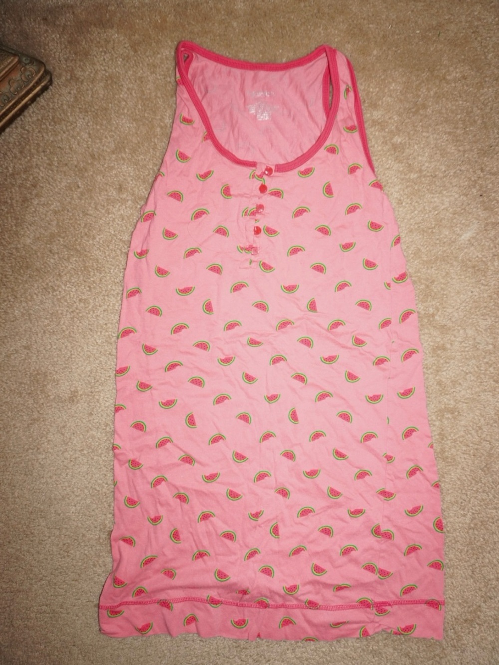 Xhilaration Pink Watermelon Print Tank Top